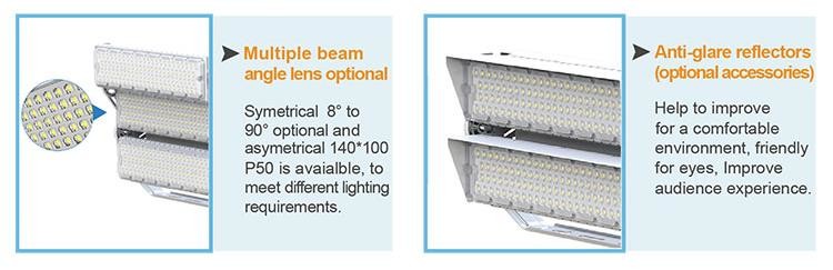 Rust-Resistant 720W 1000 Watt Led Flood Light Stadium Light For Outdoor Event