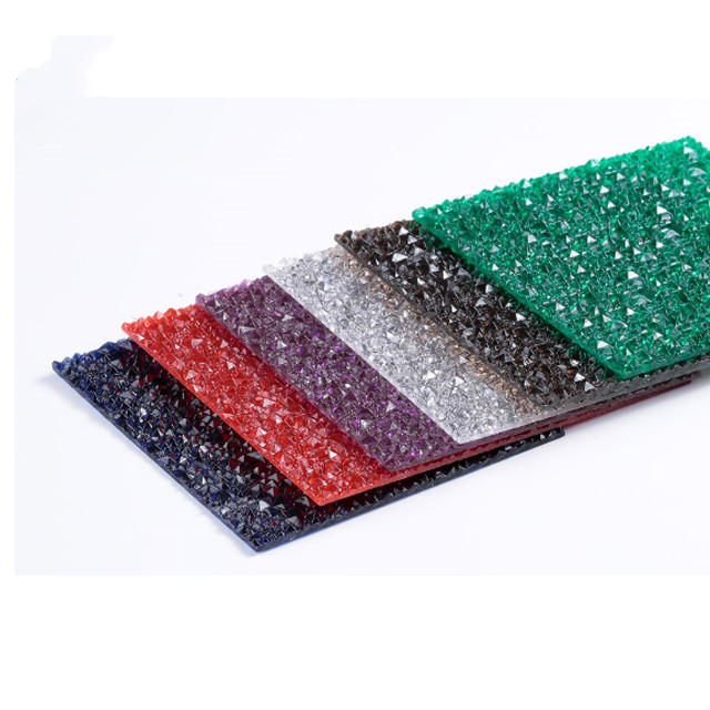 1.6mm-18mm Thickness Crystal Embossed Polycarbonate Sheet For Upholster Skylight