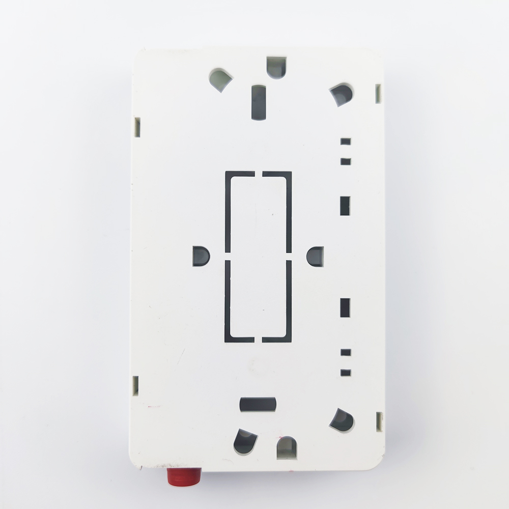 2 Cores UPC Plastic Fiber Optic Faceplate Socket Panel for FTTH Network in White/Gray