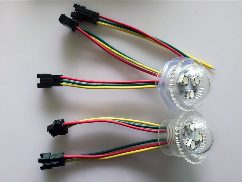 KooSion LED RGB FUN LIGHT CABOCHON OVAL PIXEL 3 LEDS