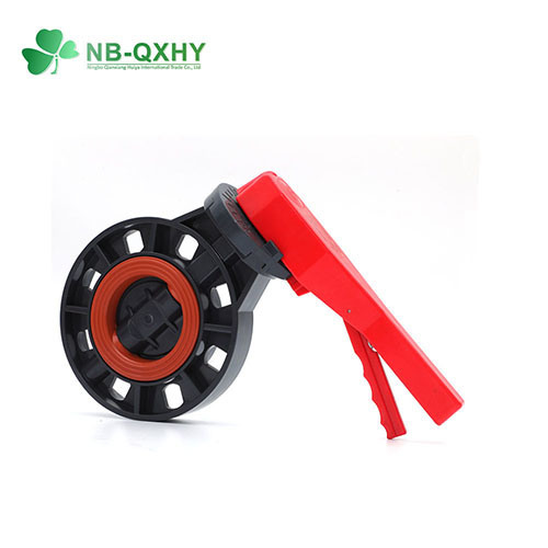 High Quality Industrial Valve Plastic UPVC Butterfly Valve with Fluorinated Rubber Ring