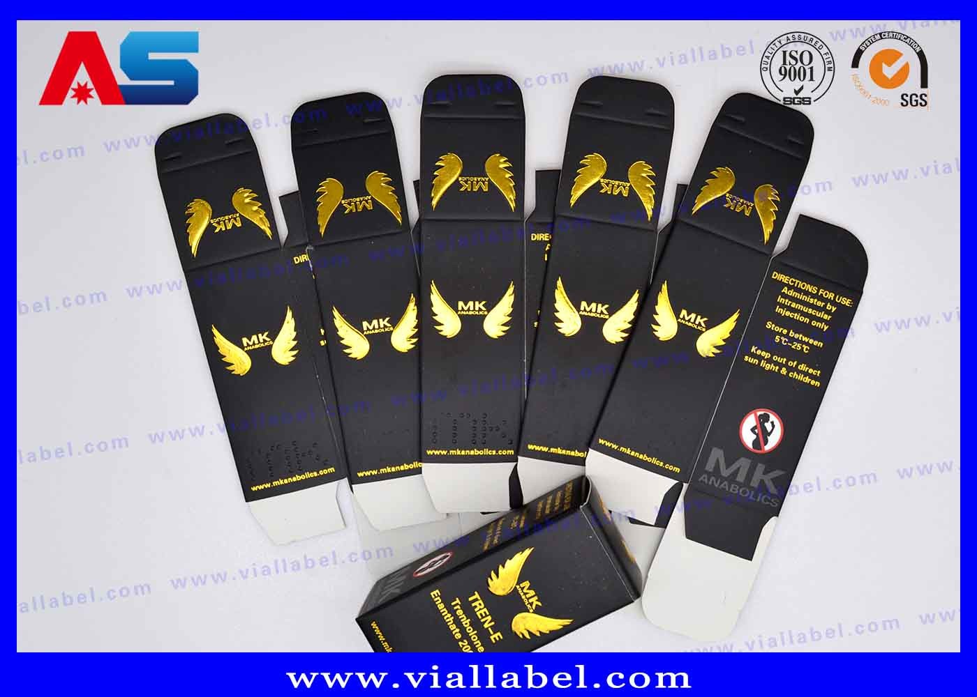 Pharmaceutical Packaging Design Injection Card Board Laserbox 10ml Vial Boxes Printing With Genpharma Labels