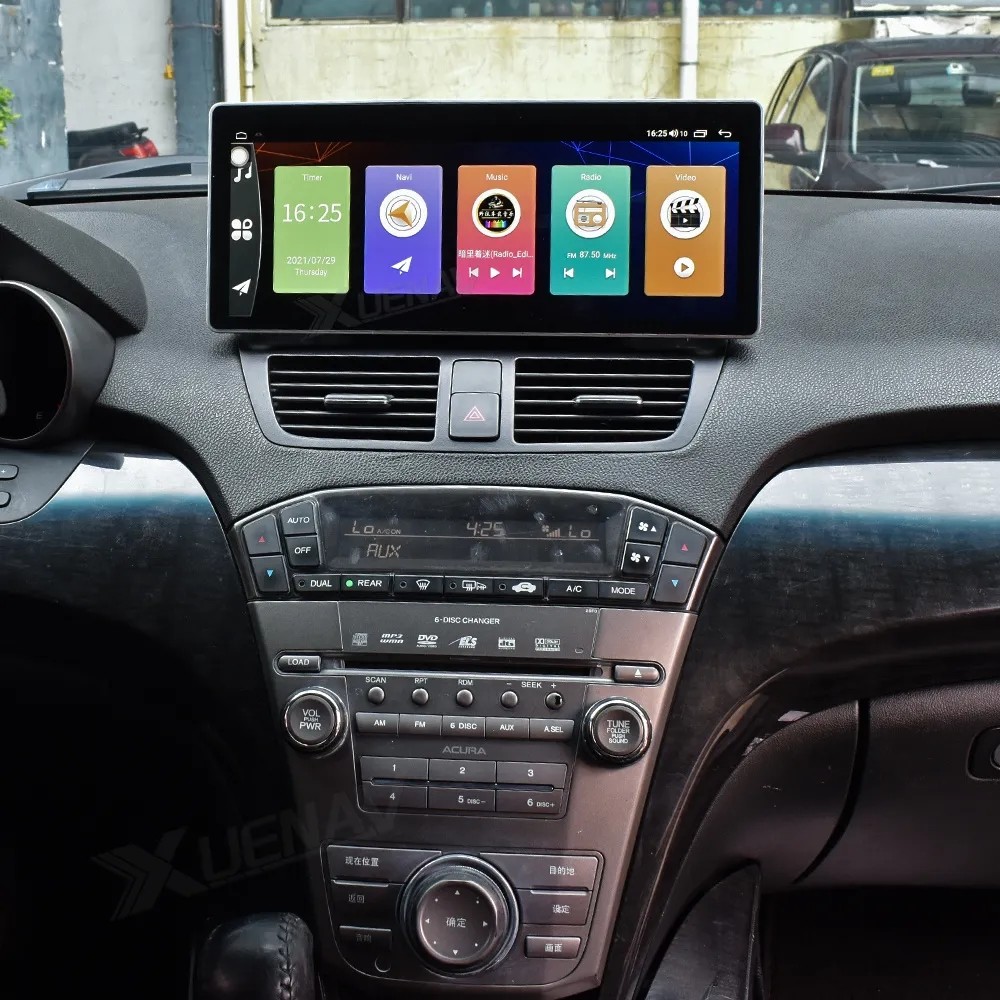 12.3 Inch 8core Android Auto Stereo For 2007-2013 Acura MDX GPS Navigation Multimedia Player Wireless Carplay BT 4G