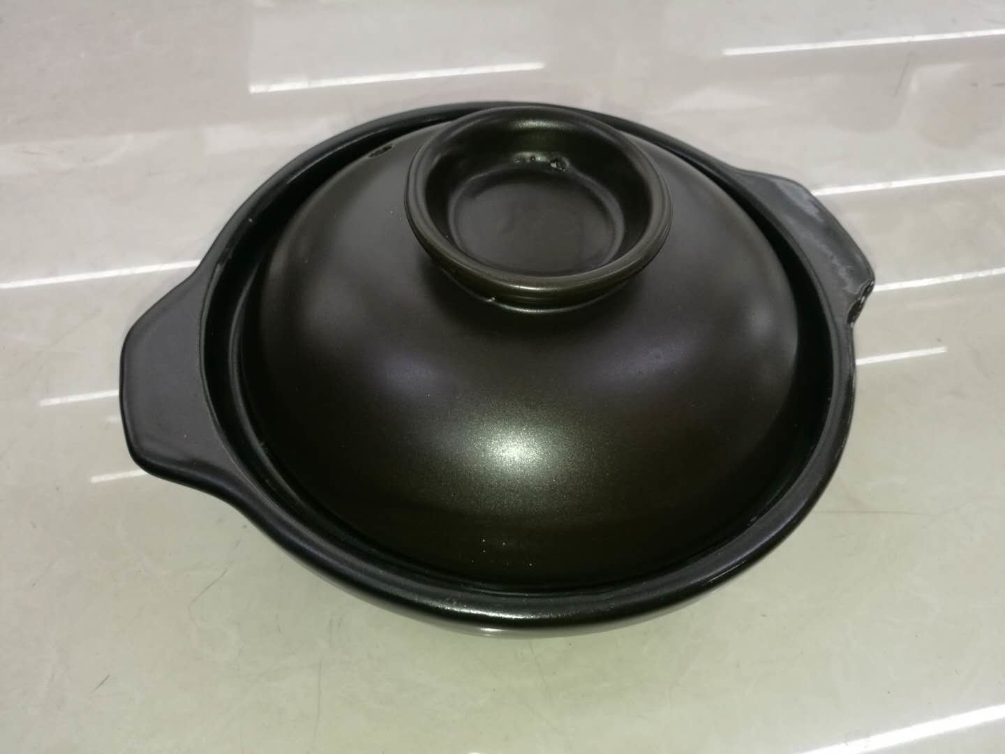 Restaurant Porcelain Dinnerware Sets / Porcelain Pots Iron Plate with Wood Stand Dia. 16CM to 28CM