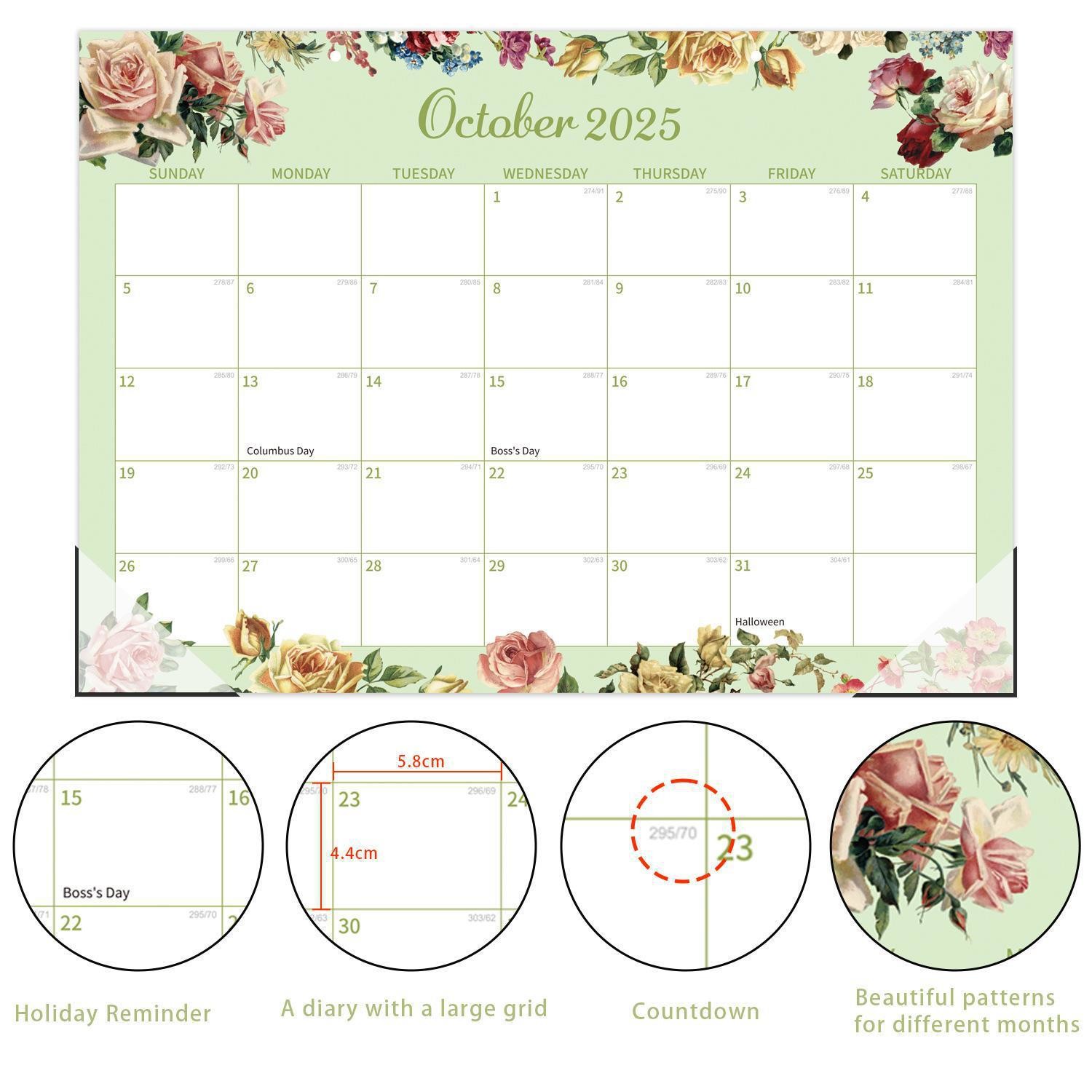 12 Holiday / Seasonal Photos Custom Wall Calendar On Paper