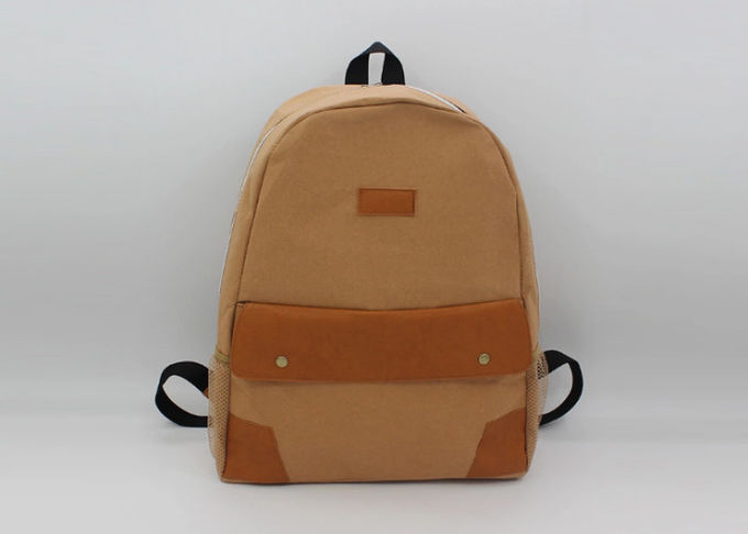Lightweight Backpack Custom Recyclable Leisure Style Washable Kraft Paper Backpacks