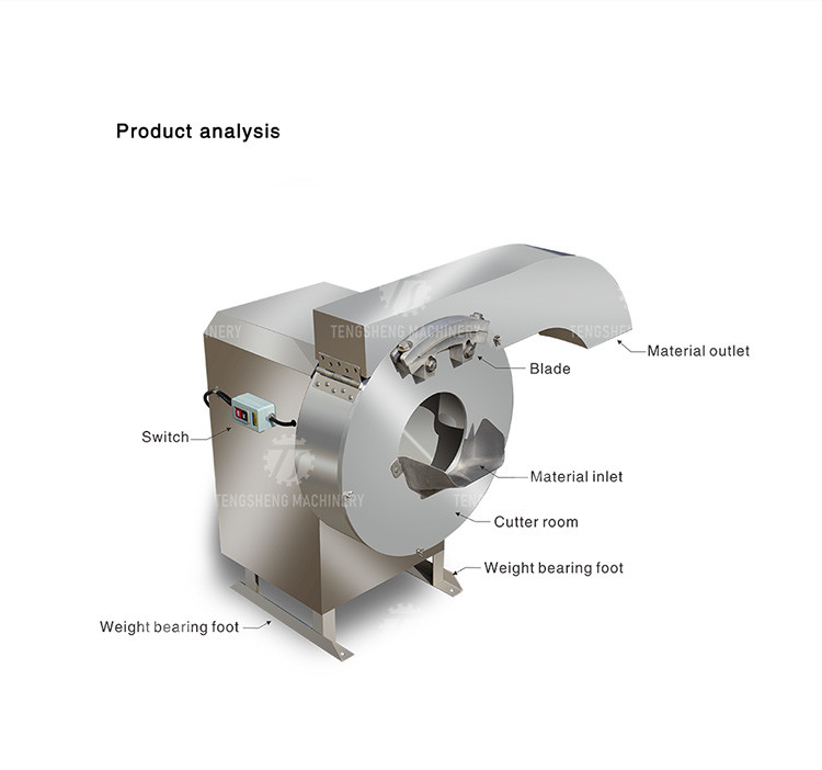 Automatic Cassava Industrial Potato French Fry Cutting Machine