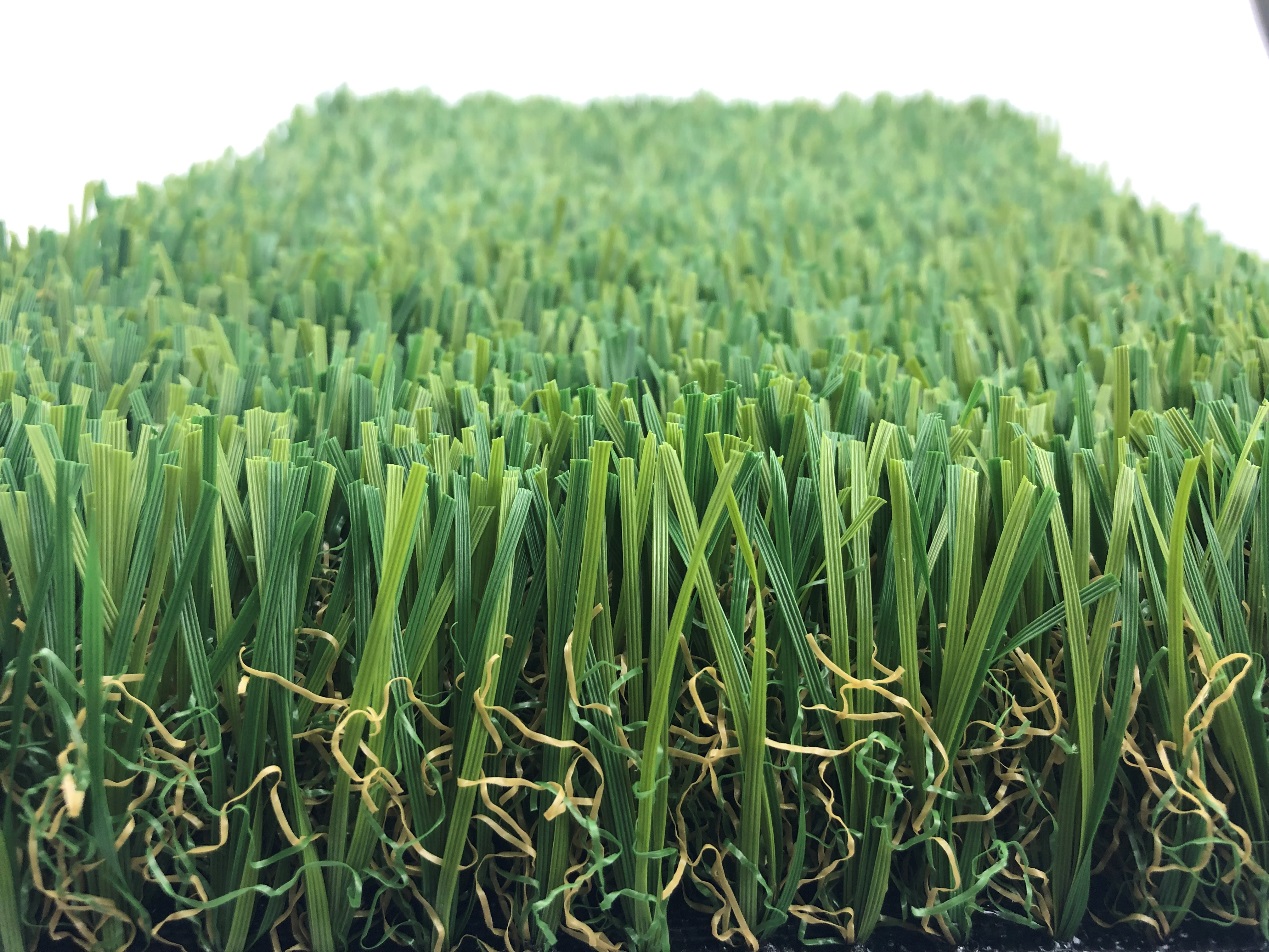 1.75 Inch Wave 44mm Outdoor Artificial Grass Hawkish Texture