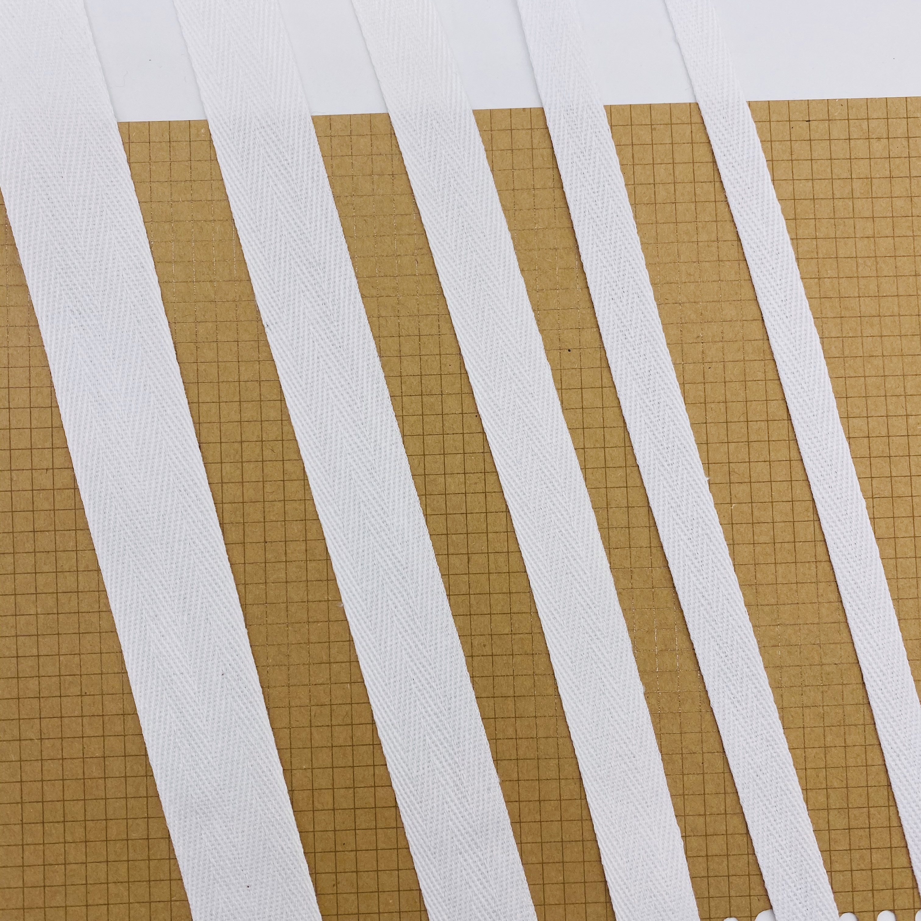 Custom width herringbone pattern thin cotton binding tape Cotton twill Webbing for clothing