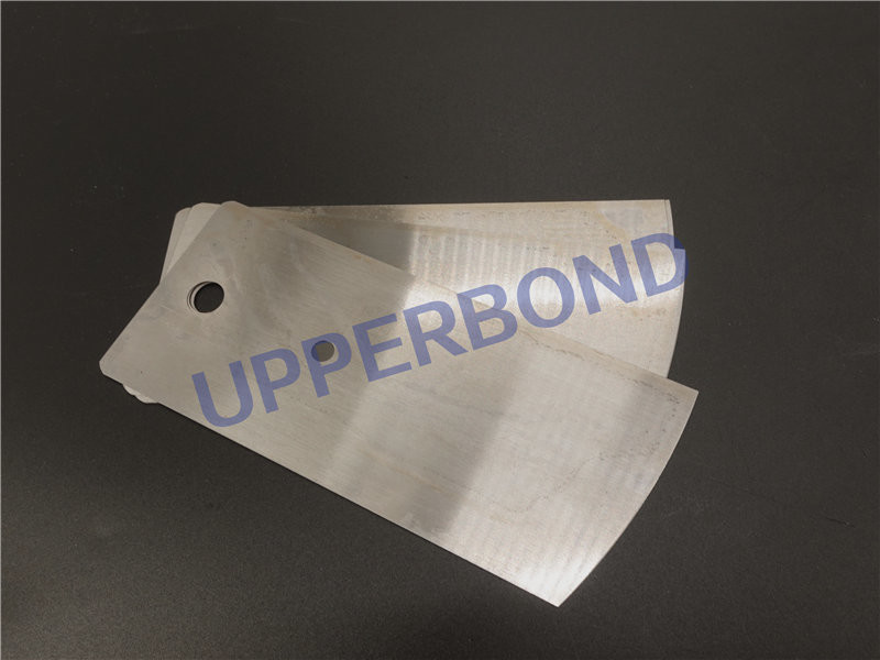 Stainless Steel Long Cigarette Machine Knife 110*58*0.2 mm For Cigarette Maker Metallic Color