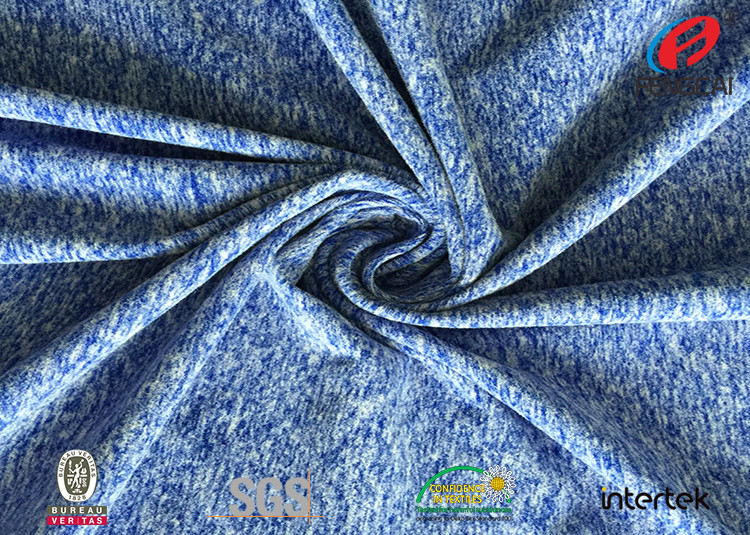 Weft knit Rayon Viscose Brushed Polyester Spandex Fabric Twill Type For Yoga fabric