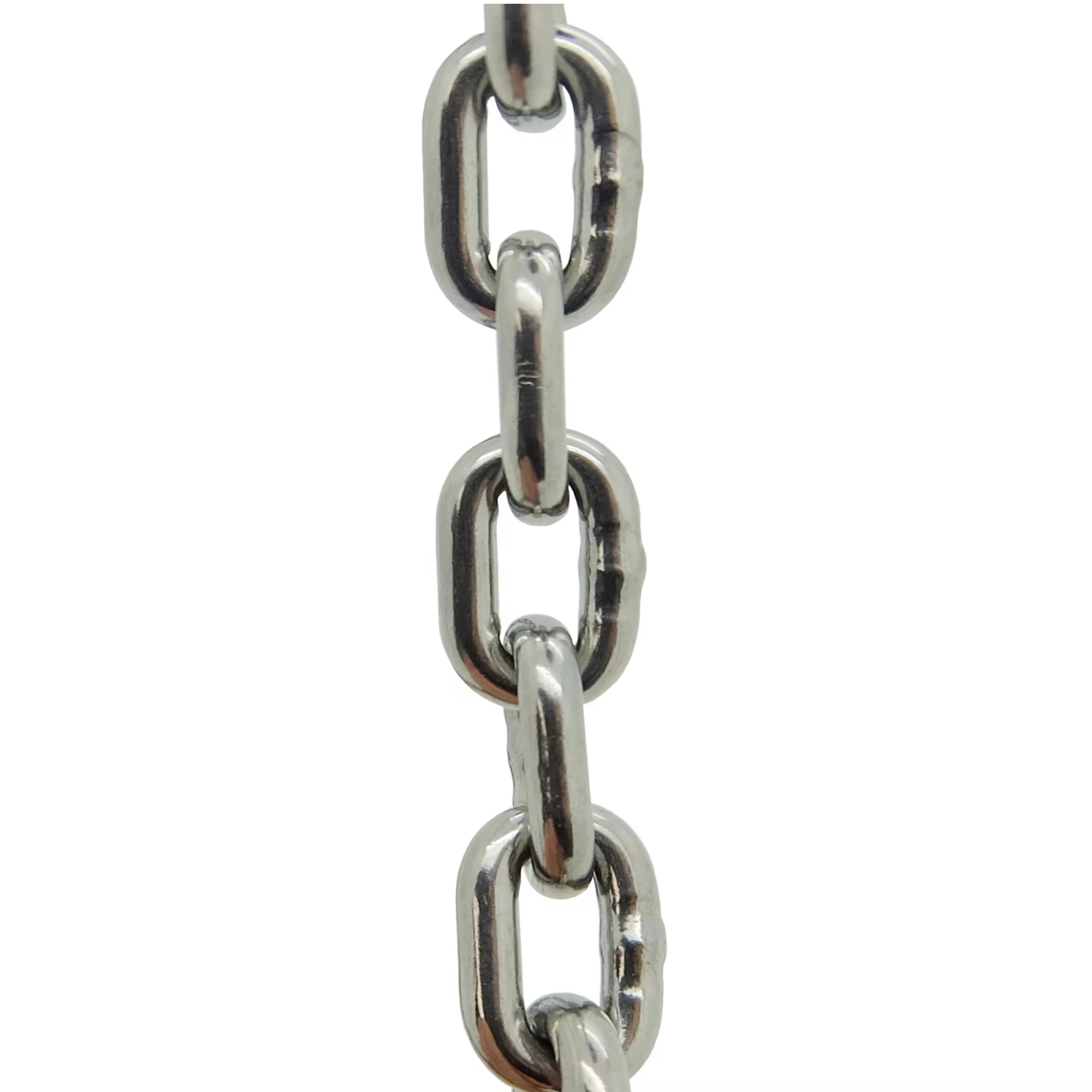 8MM Stainless Steel Heavy Duty Link Chain DIN766 SS304 SS316 Test Load 48kN