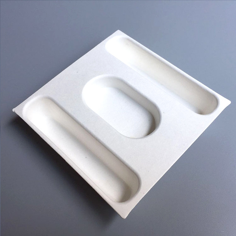 Sugarcane Moulded Fiber Packaging Formed Pulp Packaging For Tooth Scaler