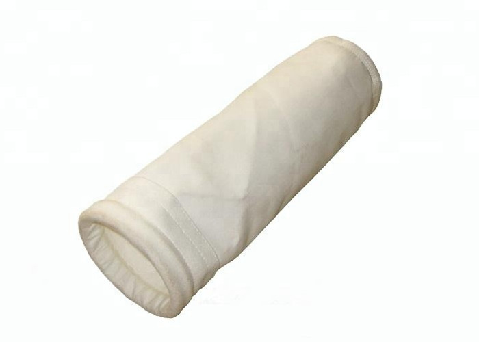 5 / 10 Micron Polyester Dust Collector PP Filter Bag White Color 400 - 600g Gram Weight