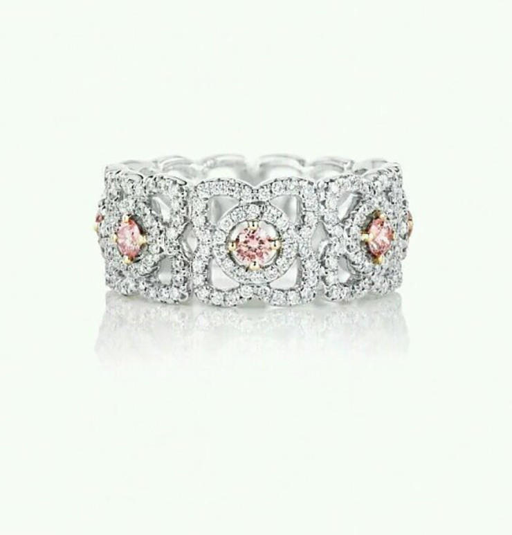 Luxury Brand Jewelry Full diamonds of comet ring 18kt gold with yellow gold or white gold