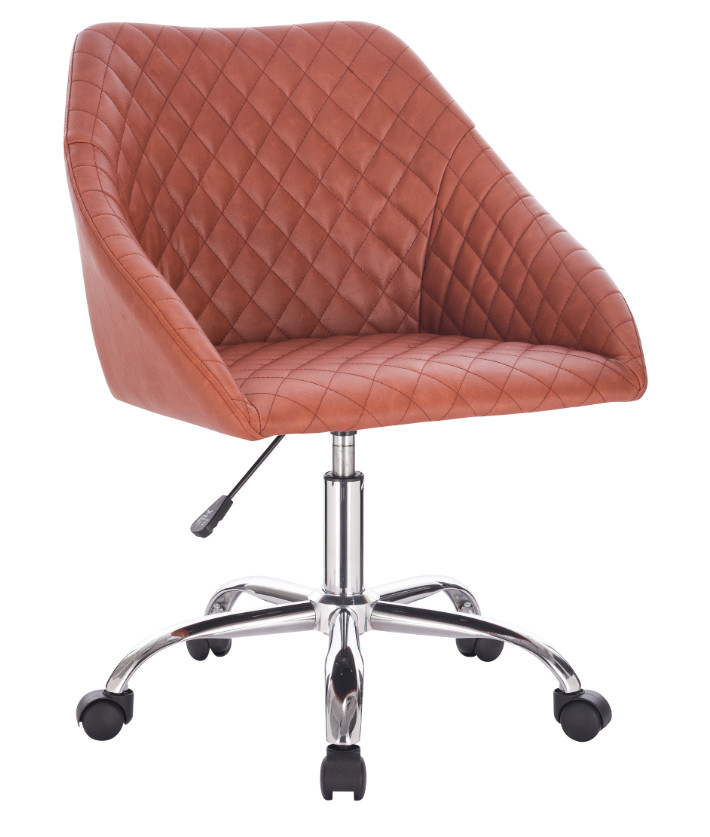 Vintage PU Seat Adjustable Height Home Office Swivel Desk Chair