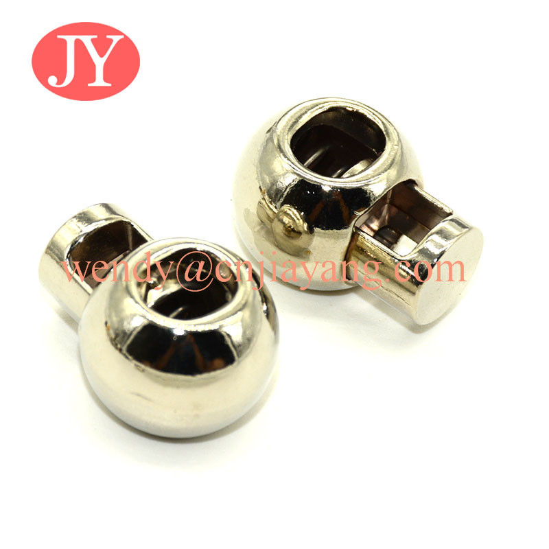 jiayang round shape cheap metal stopper for elastic cord