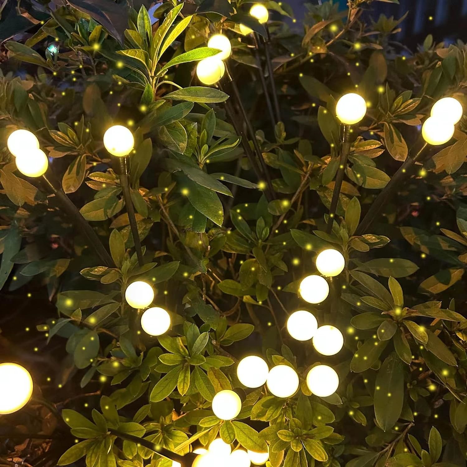 LED Solar Outdoor Firefly Lights With Motion Sensor Stake Installation 8-10 Hours Working Time