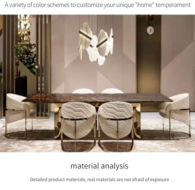 Light Luxury Dining Chair Modern Armchair Leisure Living Room Chair
