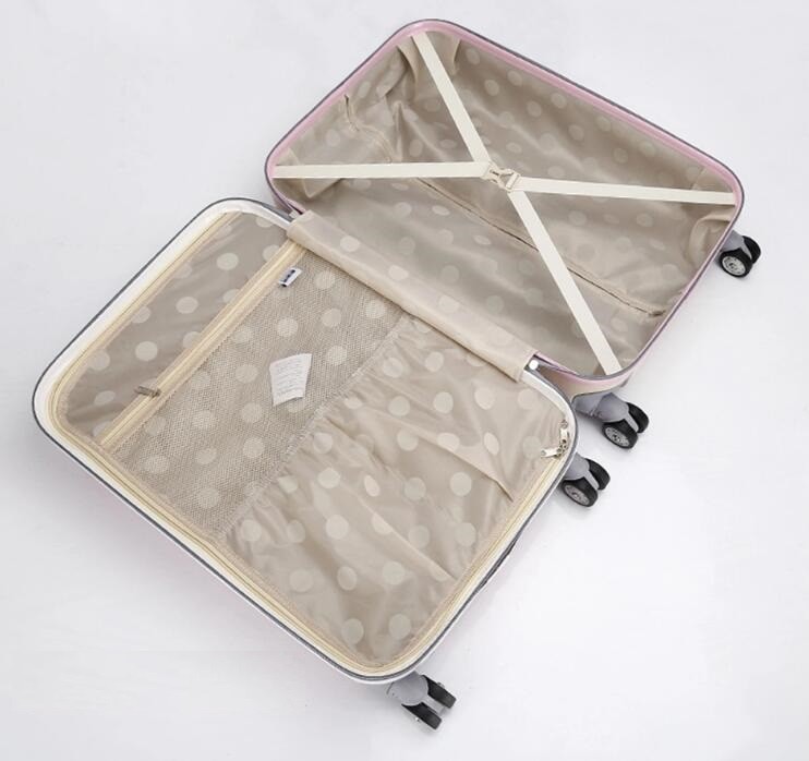 210D Polyester 28'' ABS ODM Stylish Trolley Suitcase