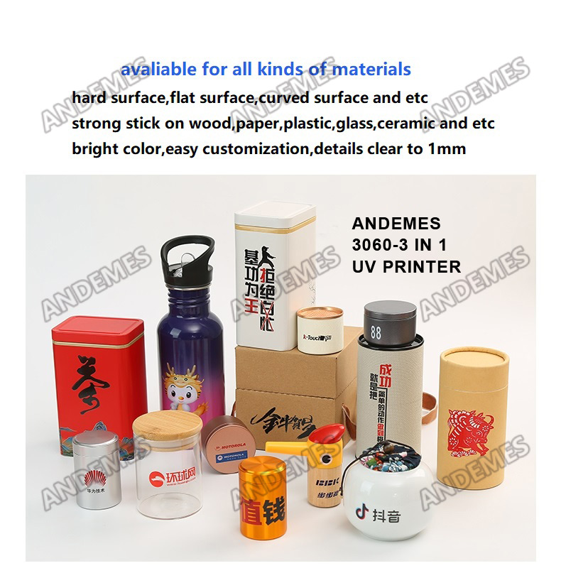 A3 Size Roll to Roll Flatbed UV Printer for Multicolor Printing on Mobile Phone Cases