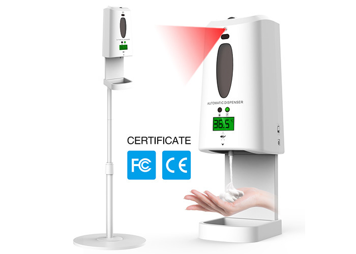 DC6V Touchless Soap Dispenser Hand Sanitizer And Temperature Machine