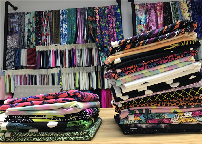 Luxe Design Printed Lycra Fabric Digital Sublimation Printing With Innovation Ink