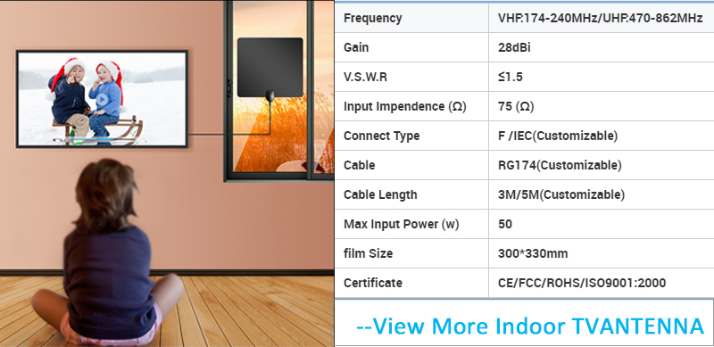 2024 Trend Private Mold Yes High Gain 28dBi TV Antenna for Kitchen and Home Technology