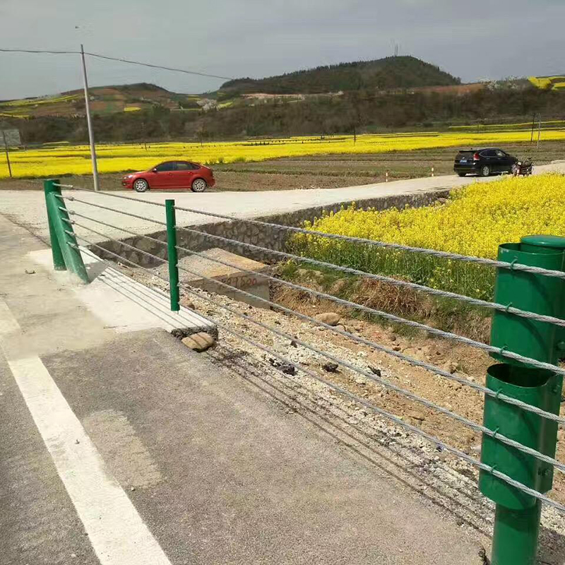 Stainless Steel Galvanized Highway Guardrail Cable Barrier For Road Traffic Safety