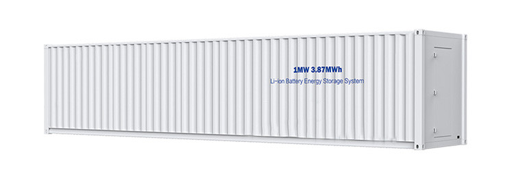 Integrating Solar 1mw 3.87mwh All In One Outdoor HVAC Shipping Container Battery Storage