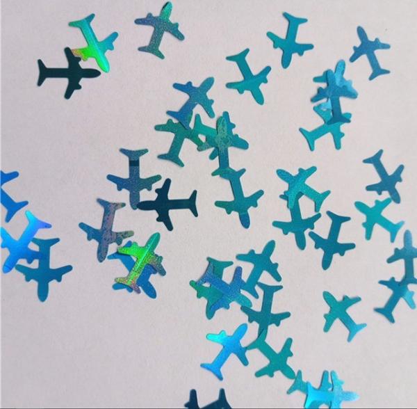Professional Other Holiday Supplies 2025 Shaped Airplane Glitter Shape Plane