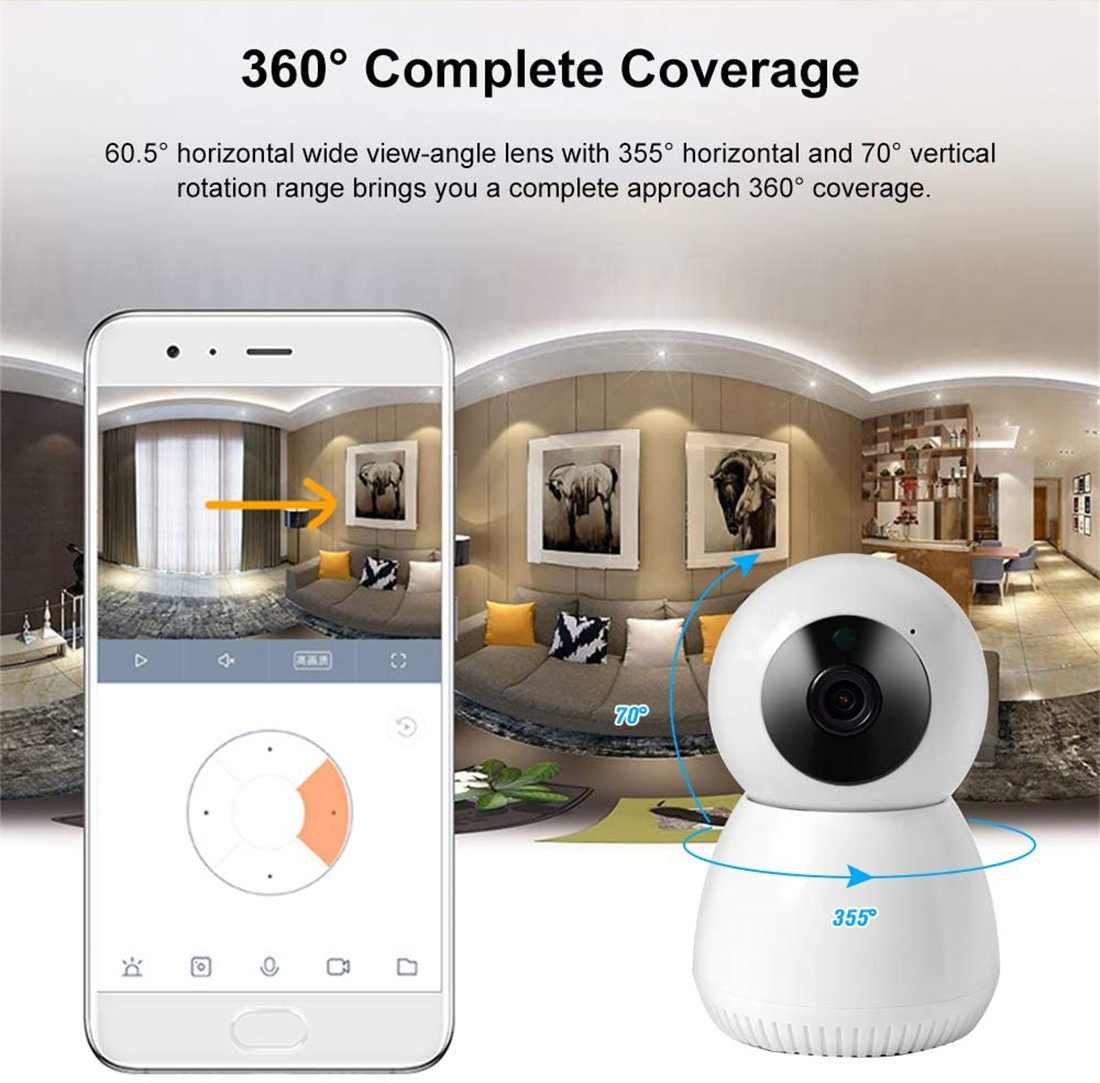 2021 Mini Wireless WIFI Indoor IP Camera Smart Camera Video Surveillance Tuya APP Home Security Camera