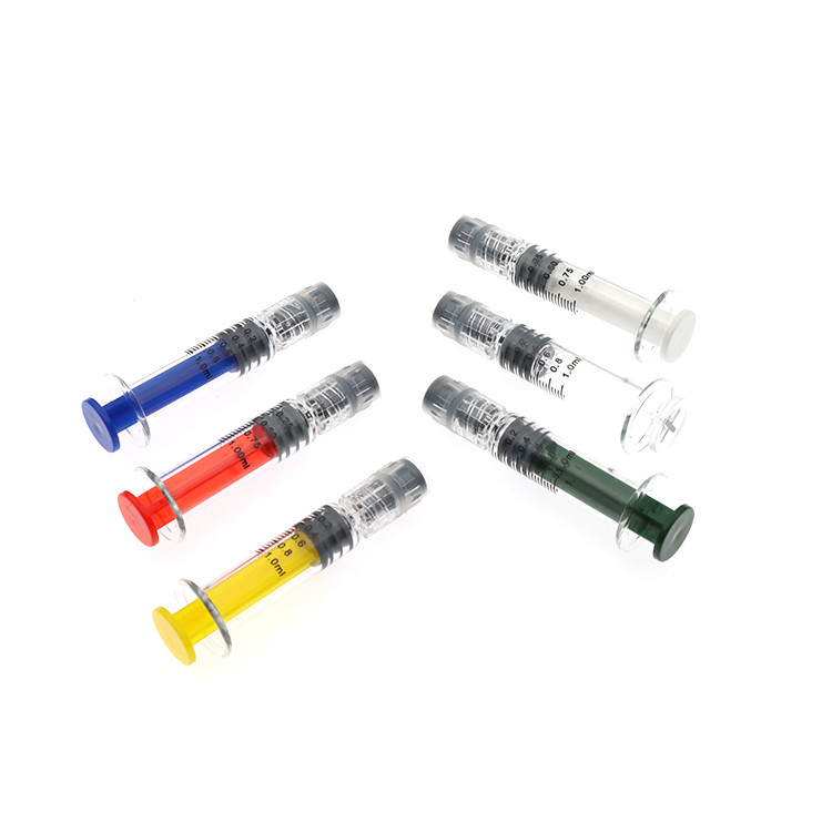 1ml 2.25ml 3ml 5ml Prefilled Borosilicate Syringe Metal Plastic Plunger Luer Lock Syringes 5ml Glass Syringes 1ml