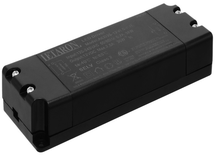 ETL Letaron LED Driver 30W 12V With Humid Environment Work Supported