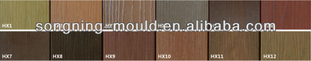Customized PVC Co-extrusion Wood Pattern Plastic Lumber for Landscaping