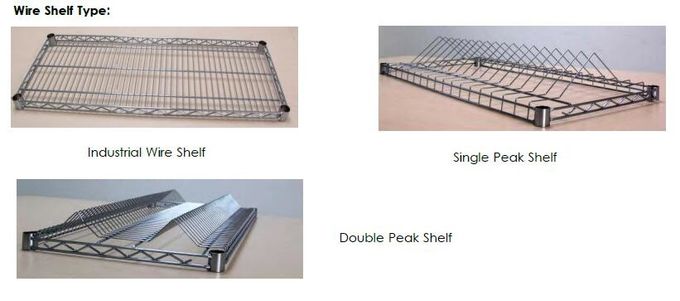 Chrome Plated Wire Shelf Rack Antistatic Warehouse Storage Shelf
