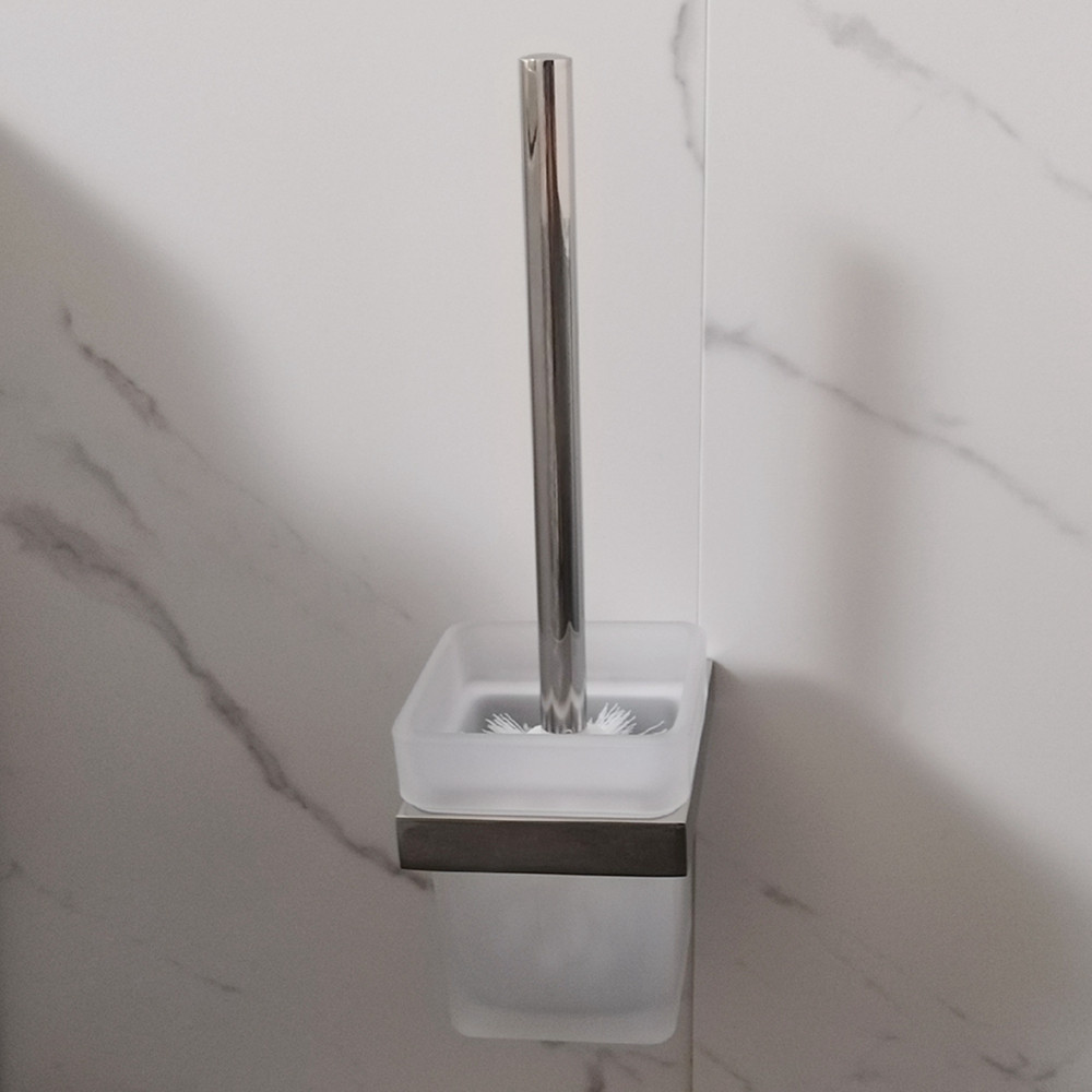 Bathroom Bowl Cleaning Steel Toilet Brush Holders Eco Friendly