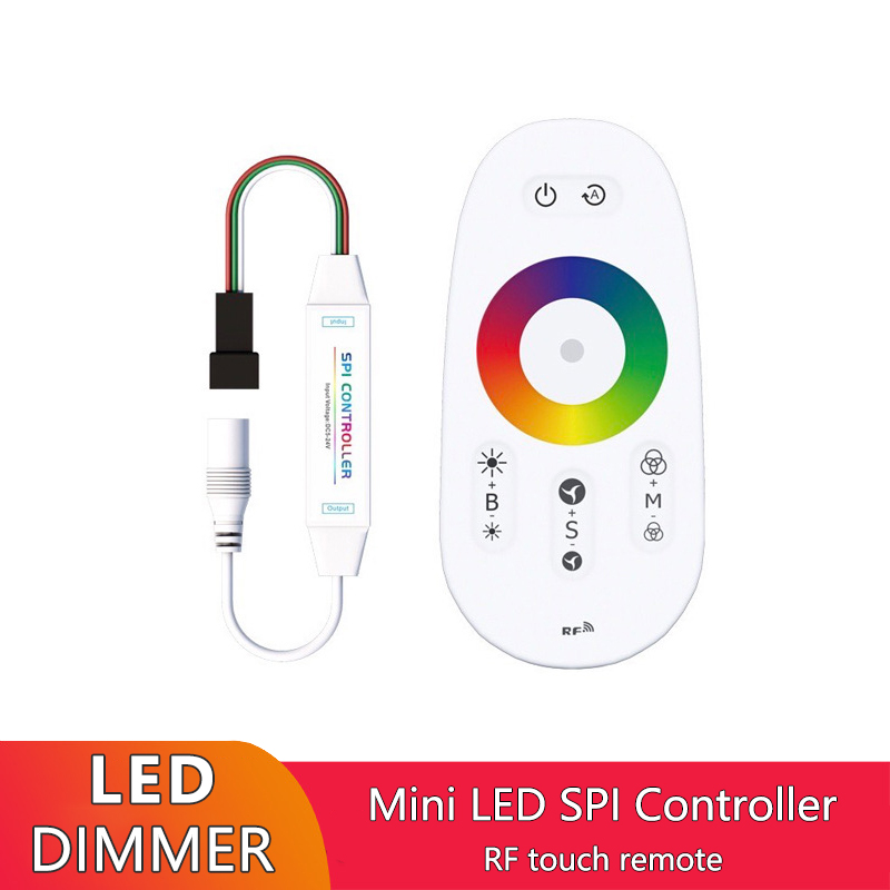 RF RGB Touch LED Pixel Controller Addressable For WS2812 WS2813 Strip Light