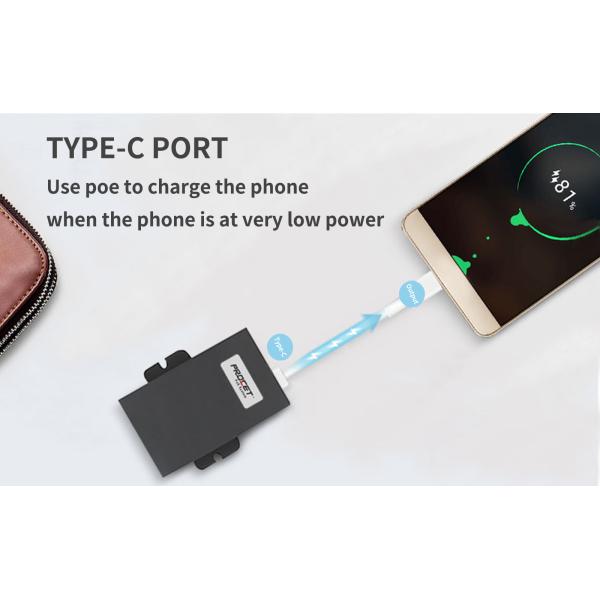 Gigabit 60w Ieee802.3bt Usb C Poe Splitter Metal Case
