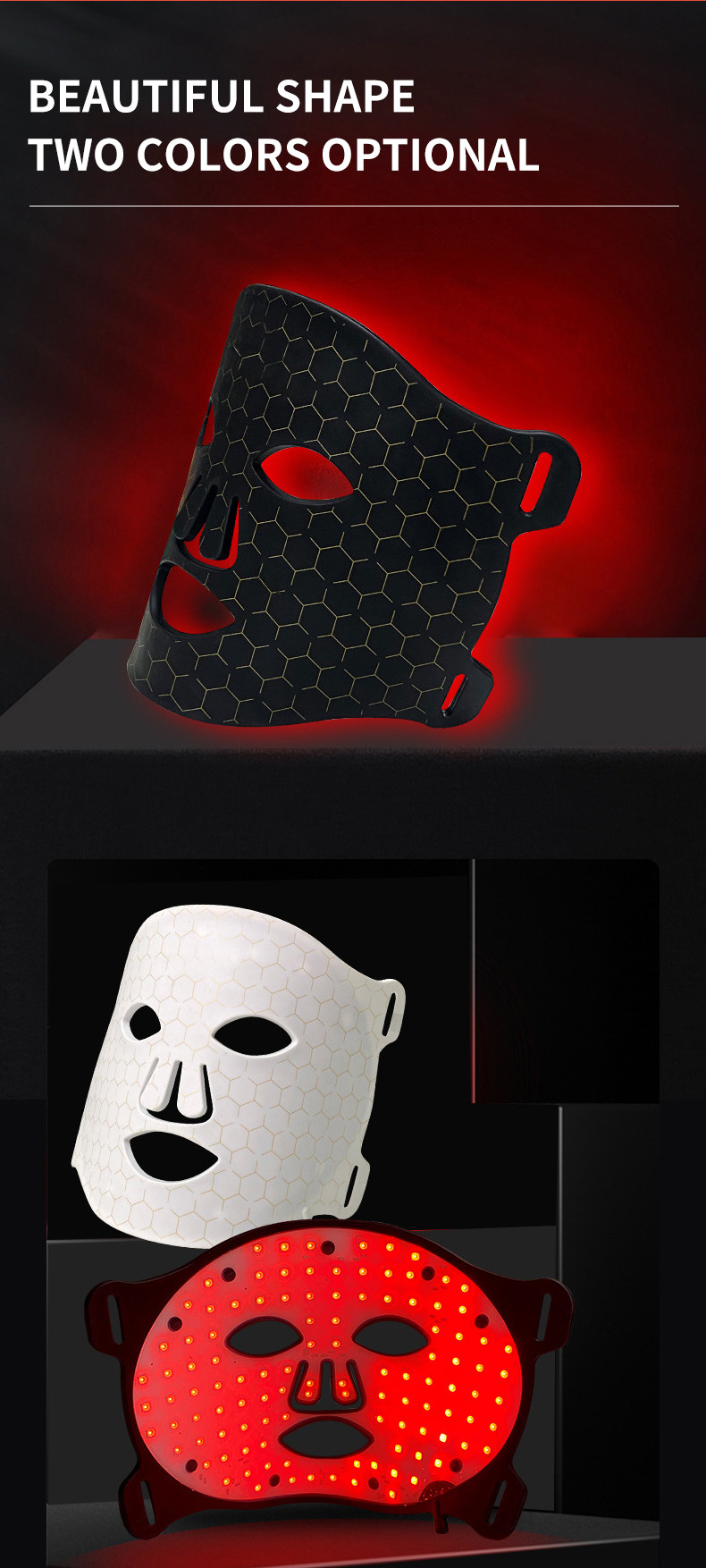 4 Colors New Technology Red Light Therapy Mask for Cells Activicity Improvement