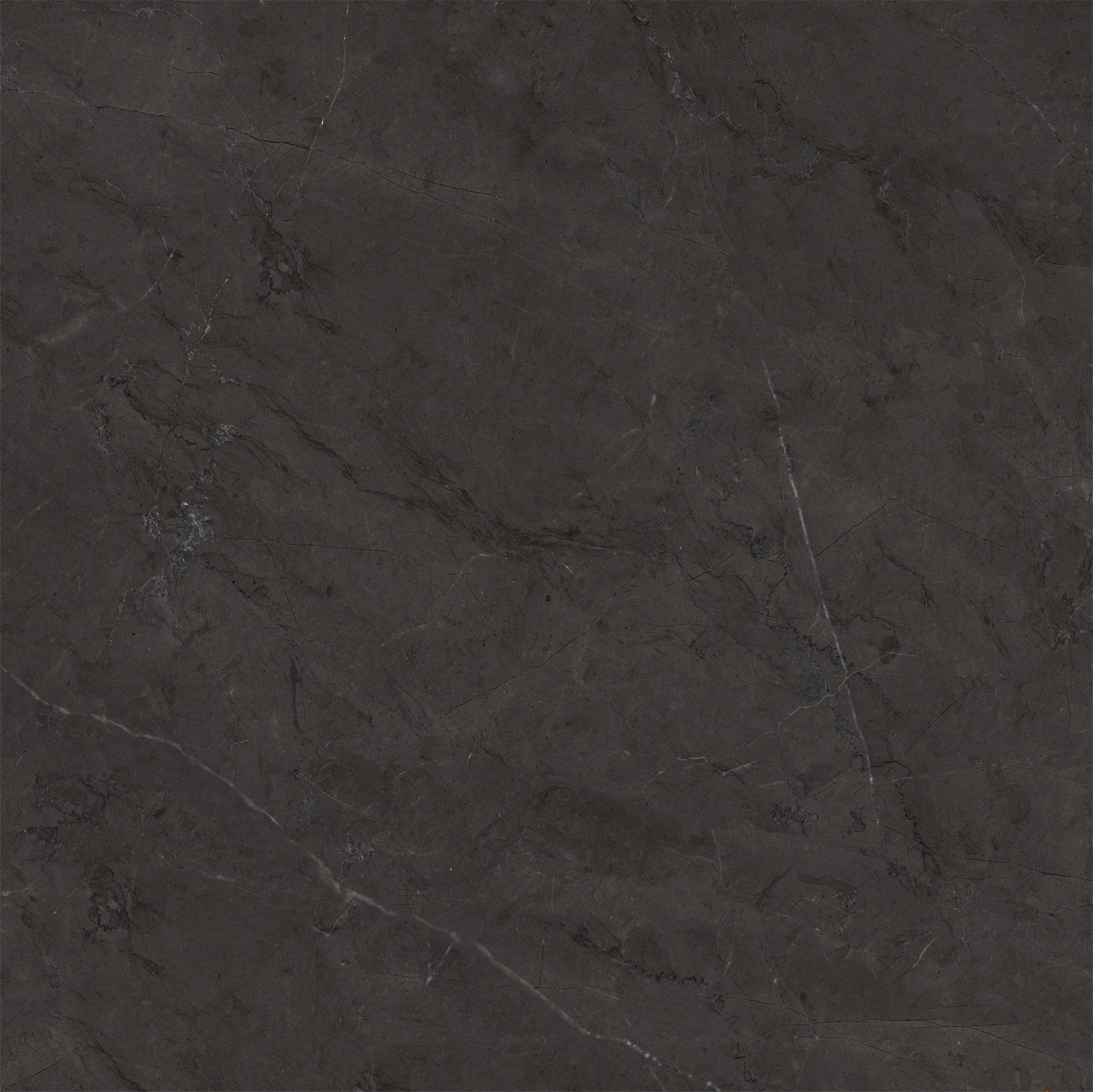 No Fade Dark Gray Marble Polished Sintered Stone Slabs 1200x1200mm For Hotel