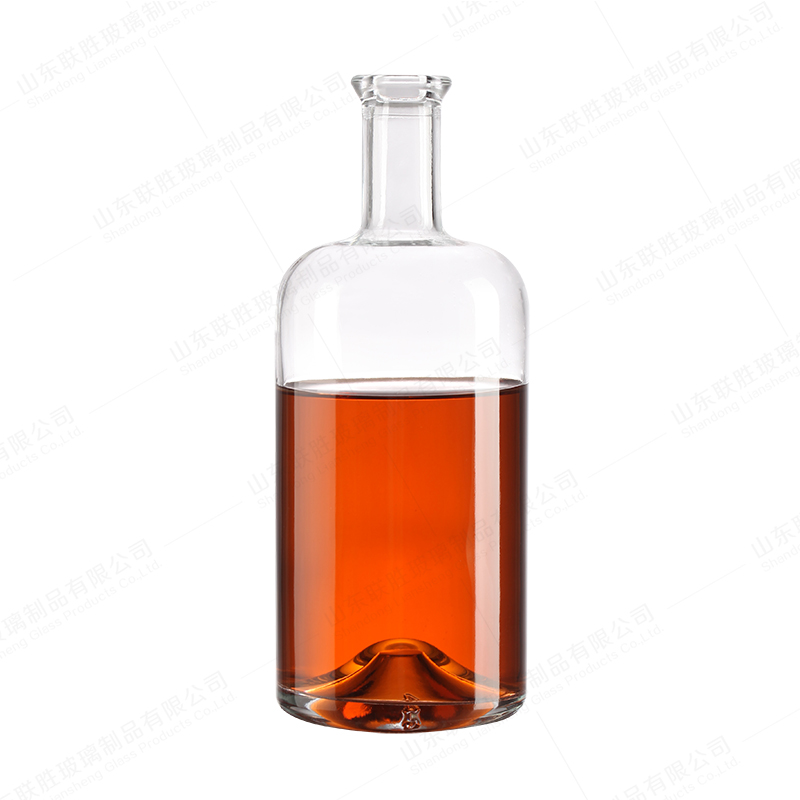 Glass Base Material Customized 750ml 700ml 500ml Bottle for Gin Vodka Whiskey Rum