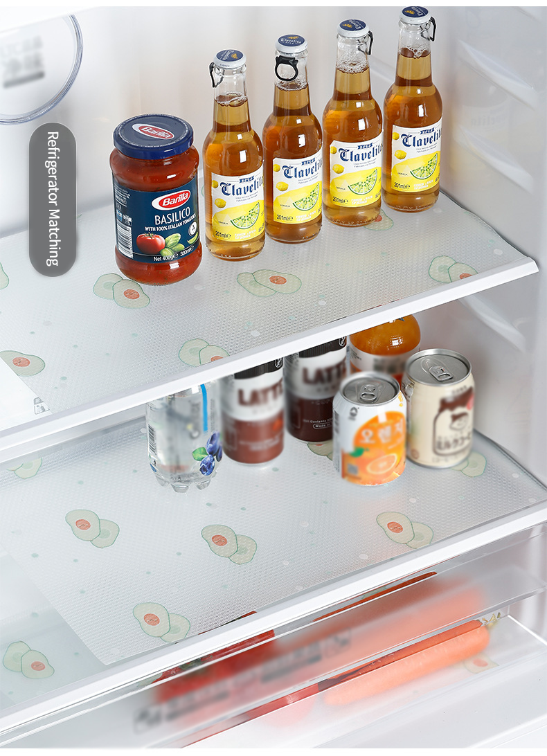 Non-slip Padded Fridge Mat for Kitchen Accessories Bathroom and Transitional Design Style