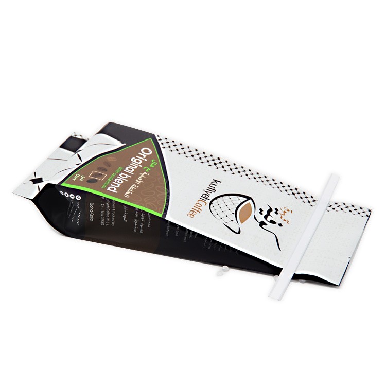 Colorful Coffee Side Gusseted Polypropylene Bags Laminated With Valve