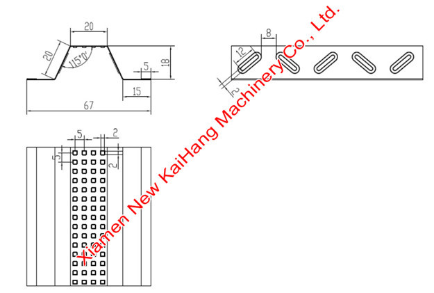 Top Hat Purlin Roof Truss Forming Machine With Embossing / Stiffener