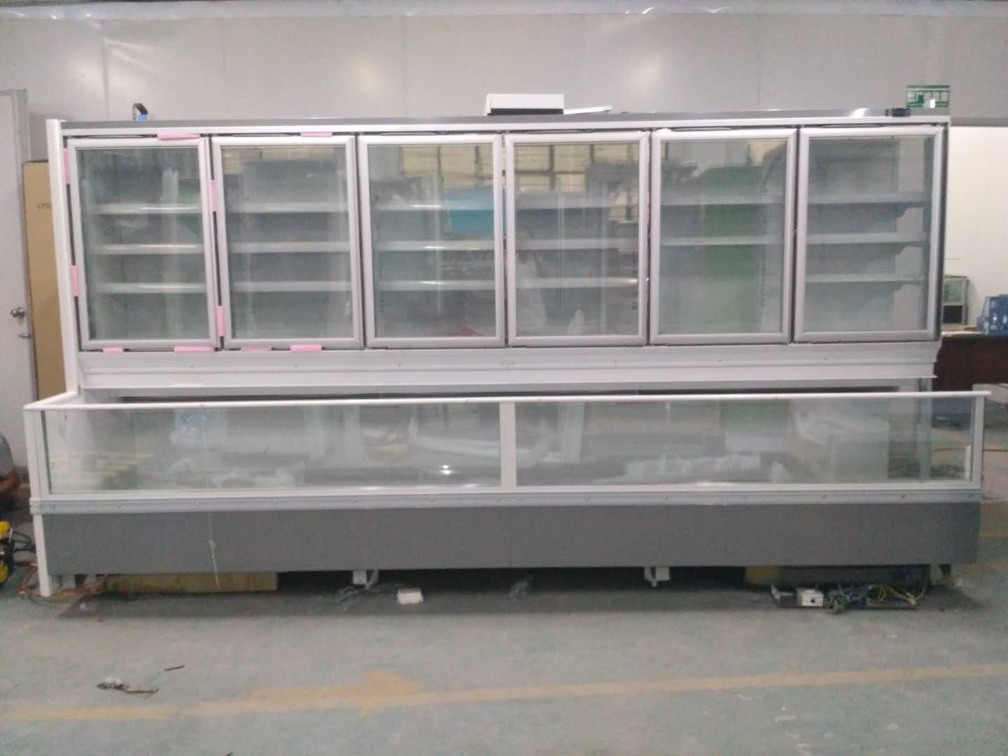 Hypermarket Combination Refrigerator 3/4 Doors Famous Brand Compressor