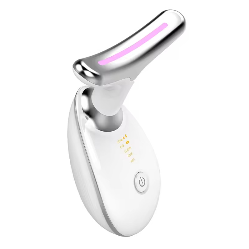 Vibration Skin Tighten Massager Wrinkle Led Light Therapy Face Neck Beauty Instrument