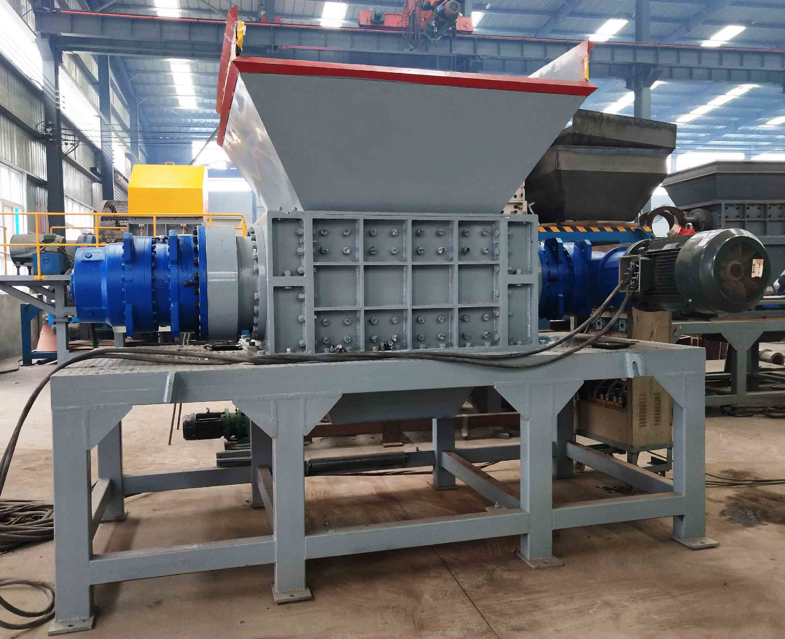 Circuit Board Wood Cans Shredding Double Shaft Shredder Machine