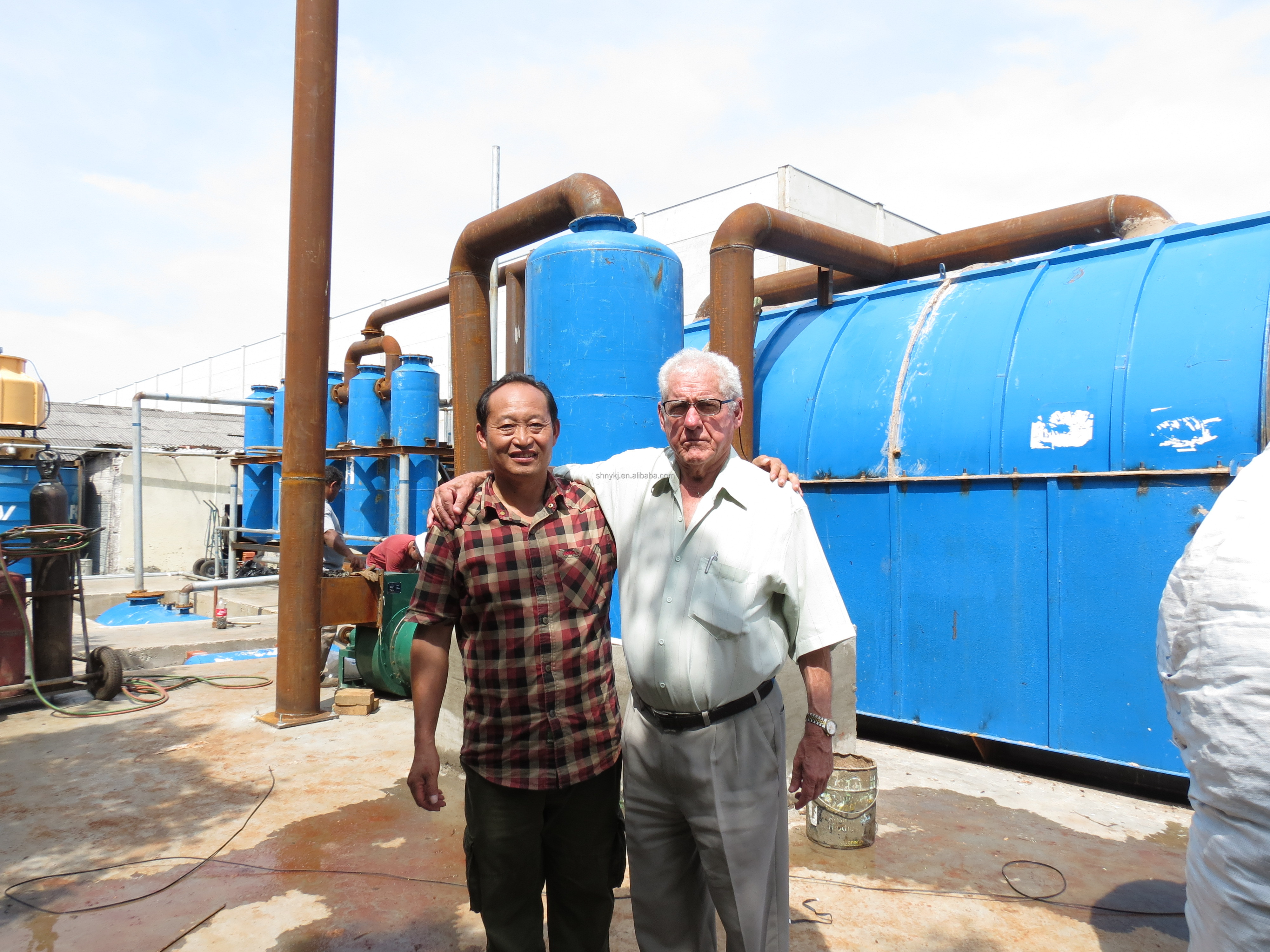 Black Engine Oil Recycling Plant For Diesel Oil Transformation