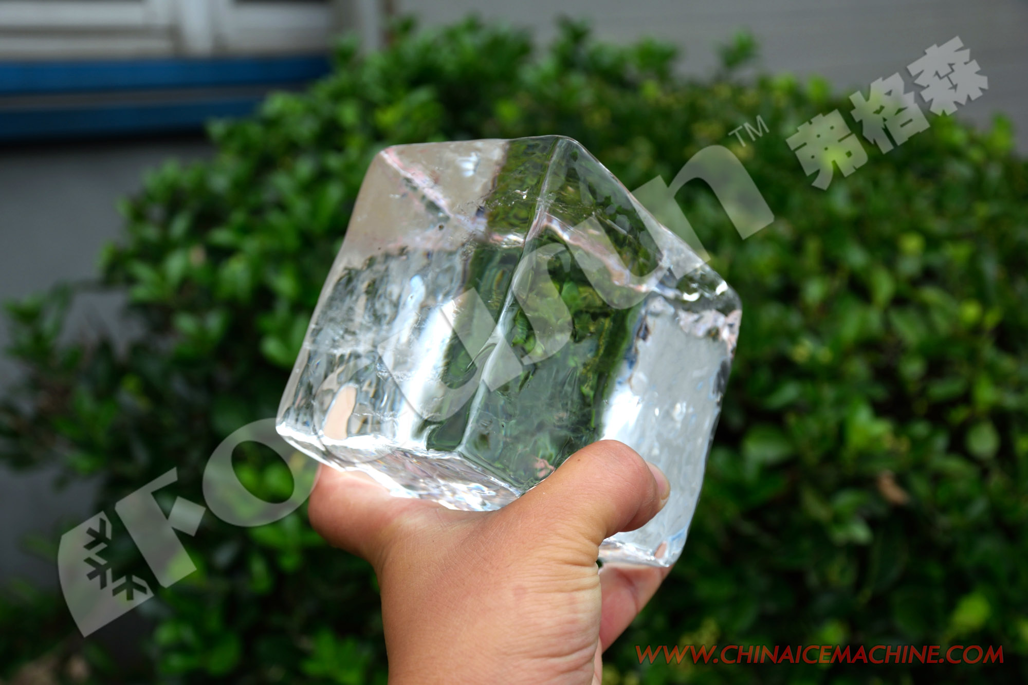 Transparent Block Ice Maker with Condenser Core Components Ice Sculpture Machine